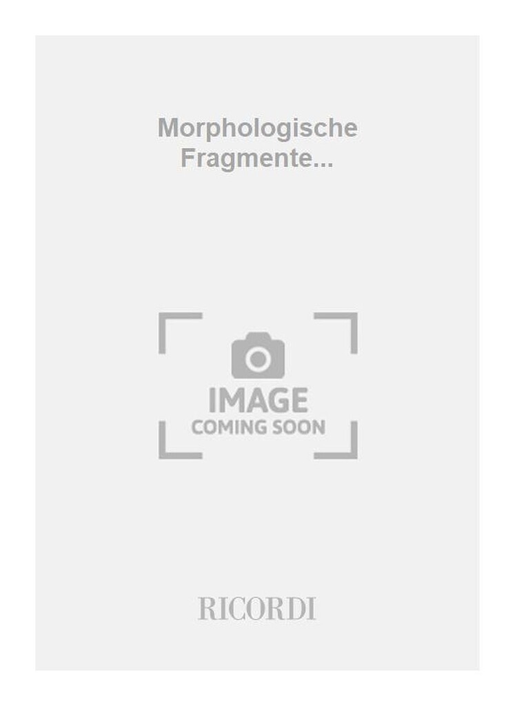 Morphologische Fragmente...
